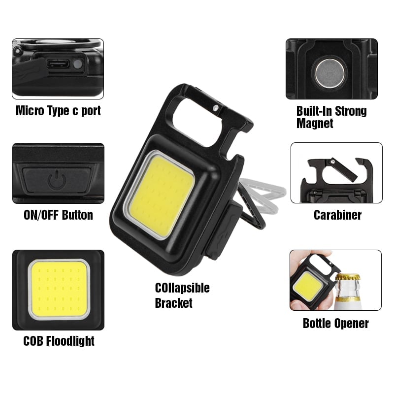 š„Last Day Buy 1 Get 1 Free ā Only $13.49 Each! š„Multifunctional Keychain Rechargeable Lightš”
