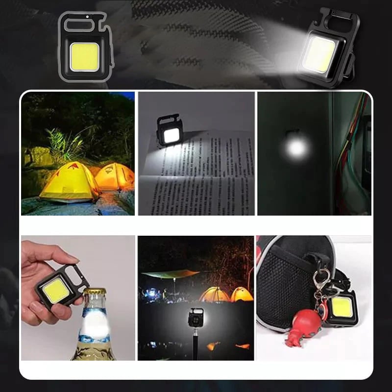🔥Last Day Buy 1 Get 1 Free – Only $13.49 Each! 🔥Multifunctional Keychain Rechargeable Light💡