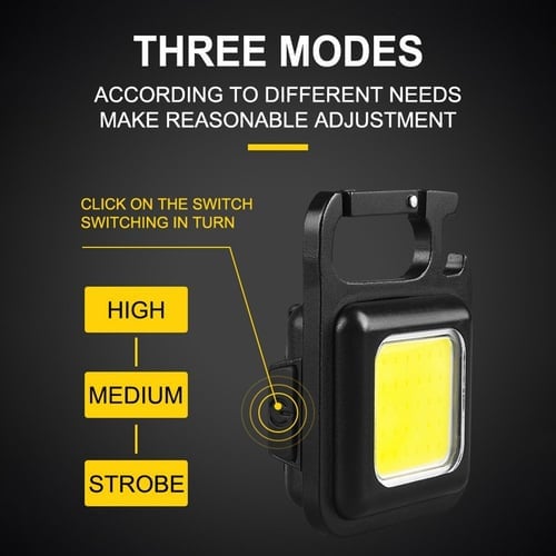🔥Last Day Buy 1 Get 1 Free – Only $13.49 Each! 🔥Multifunctional Keychain Rechargeable Light💡