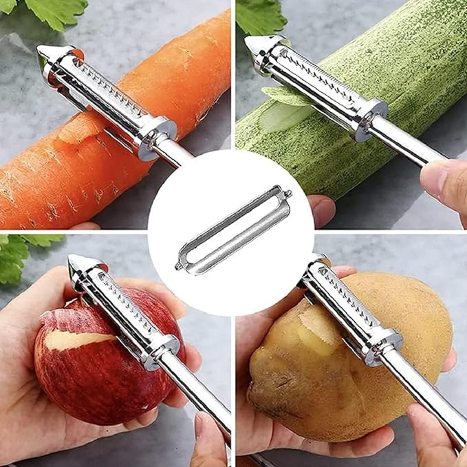 🔥Last Day Buy 1 Get 1 Free $12.49 Each🔥5-in-1 Stainless Steel Multifunctional Veggie Peeler
