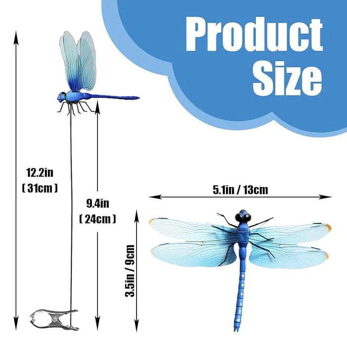 🔥Last Day Sale 48% OFF🔥3D Dragonfly Clip Insect Repellent Garden Decor