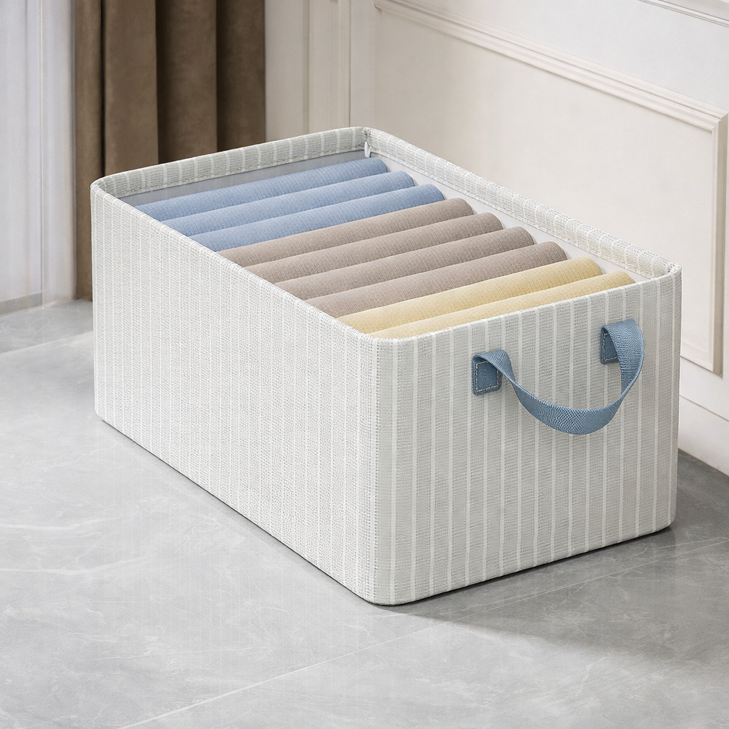 Large-capacity clothing storage box
