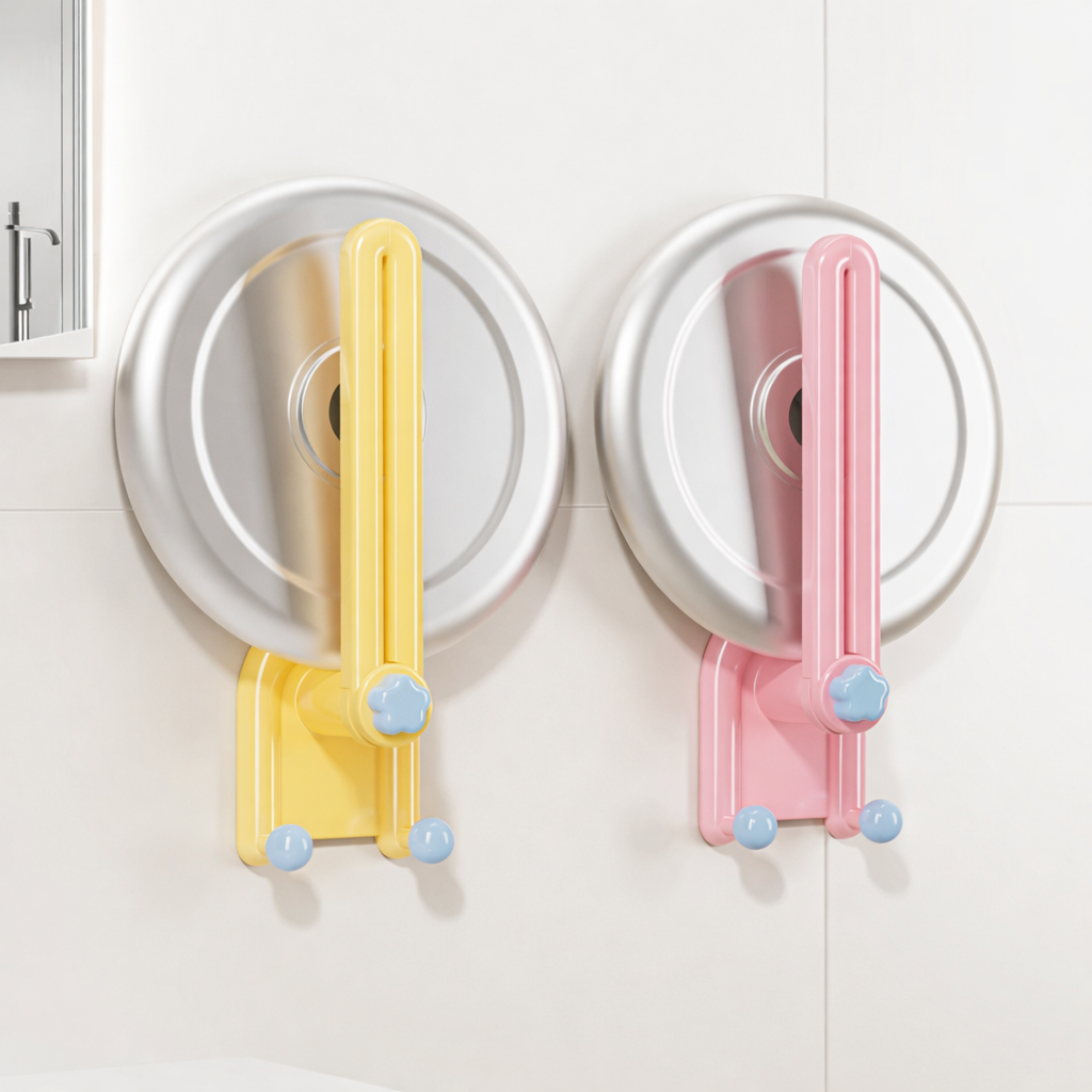 Nail-free wall-mounted hair accessory storage rack