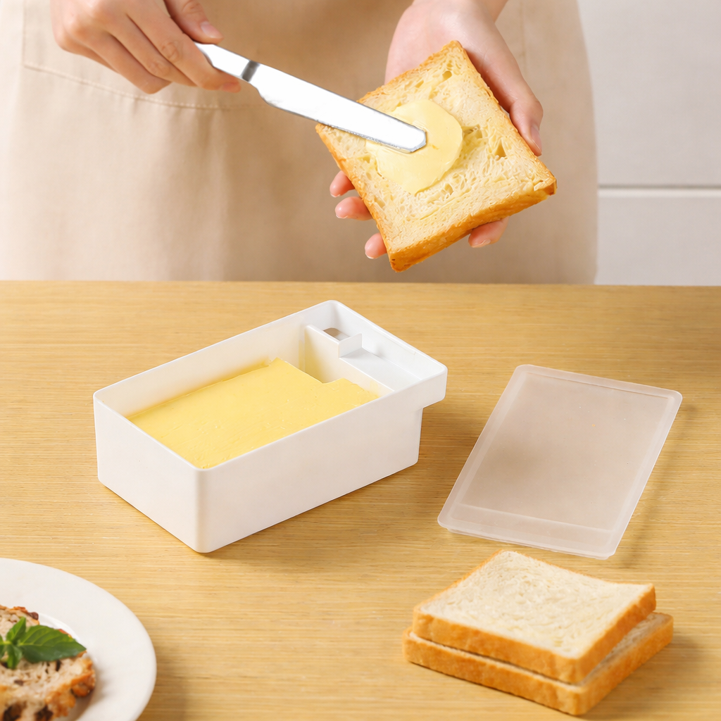 Butter cutting quantitative storage box