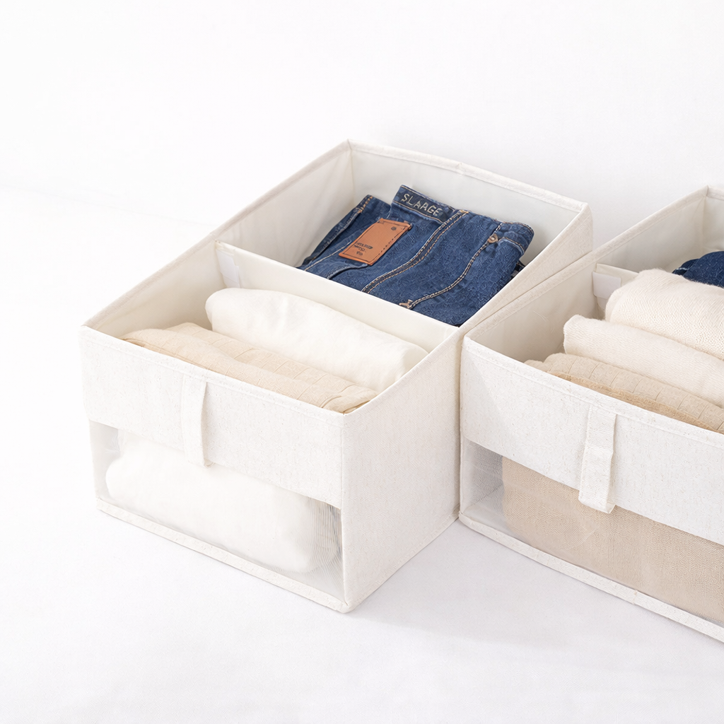 Visual clothing storage box