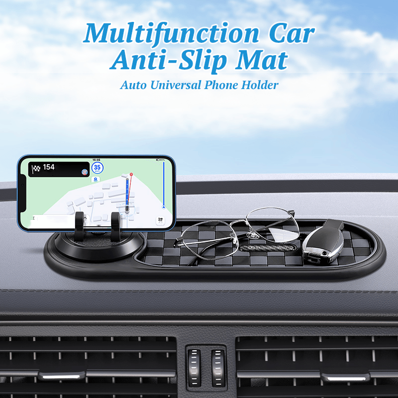 🔥LAST DAY-BUYIGET1 FREE JUST $18.49 EACH 🔥 360° Rotating Car Anti-Slip Dashboard Mat & Phone Holder