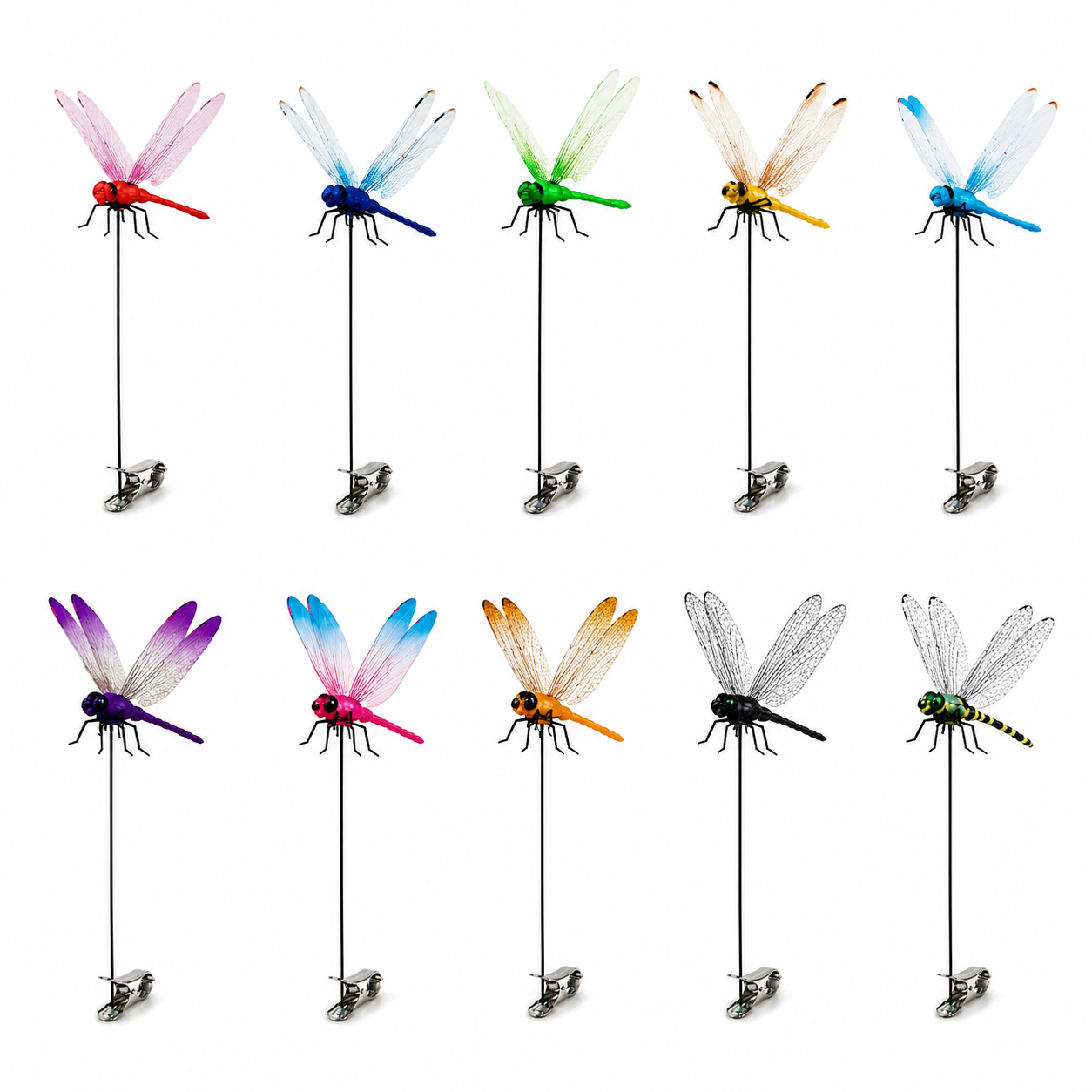 Complete 10-Color Dragonfly Clip Set🔥