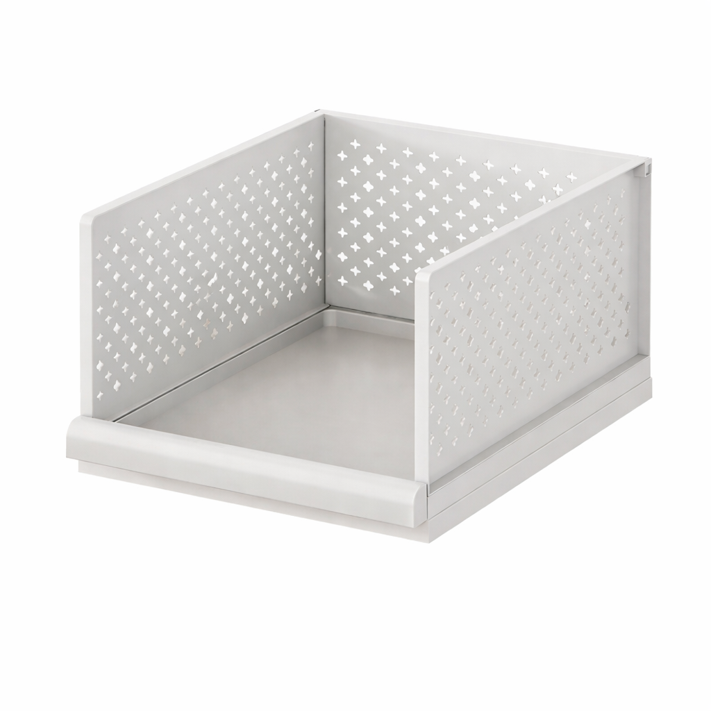 Drawer-type foldable clothing organization frame