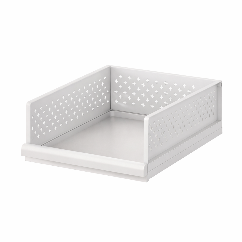 Drawer-type foldable clothing organization frame